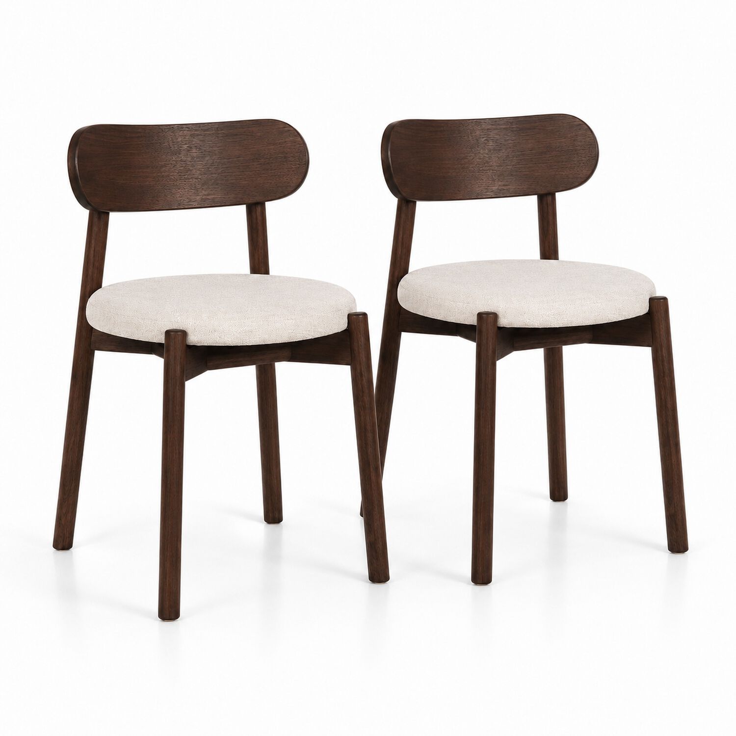 Pack De 2 Sillas De Comedor Madera Bauen 44x45x77 image number 0.0