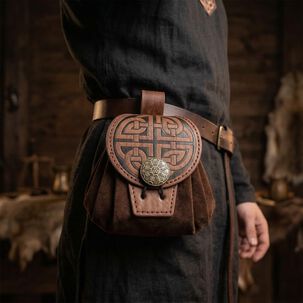 Bolso Medieval Para Cintur&oacute;n Con Broche N&oacute;rdico Vikingo