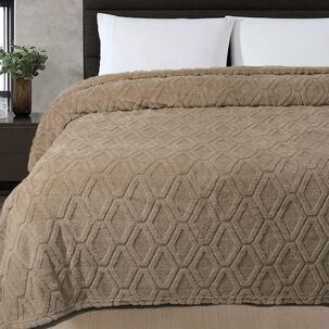 Frazada Sherpa Azhome Jacquard / 2 Plazas