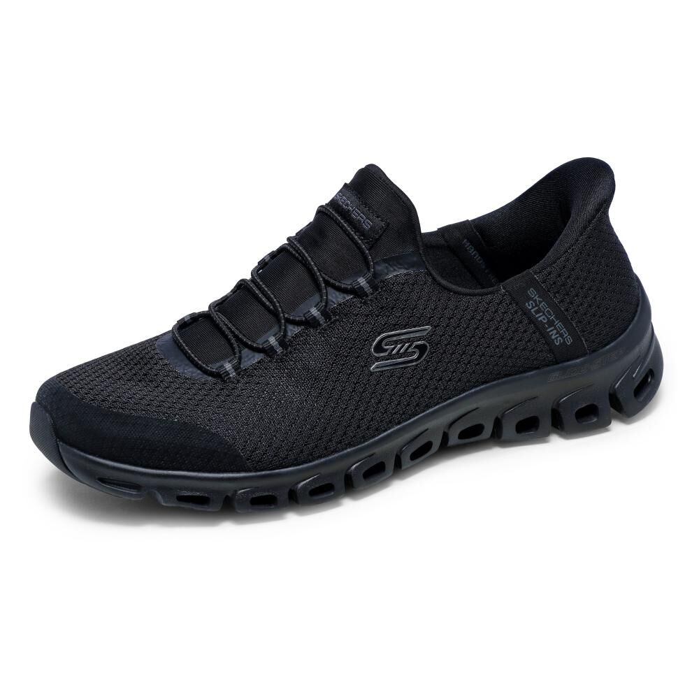 Zapatilla Urbana Mujer Skechers Glide-step Bbk image number 2.0