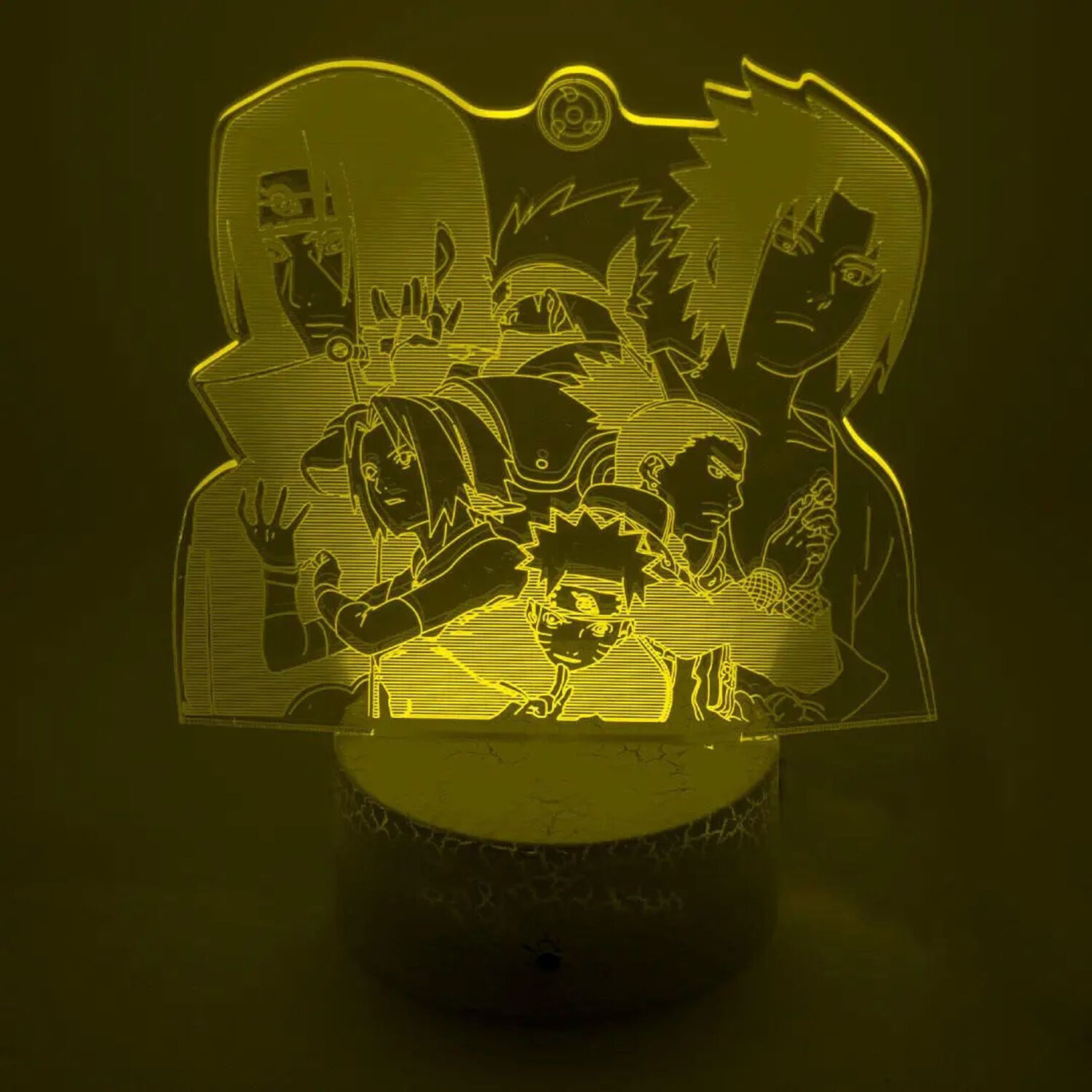 L&aacute;mpara 3d Aldea Oculta En La Hoja Konoha Naruto Shippuden image number 5.0