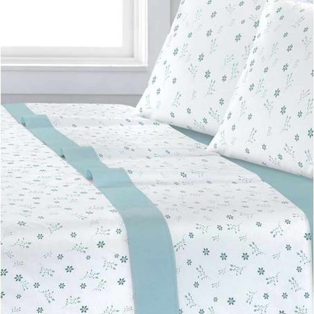 Sabana Andes Estampado 180 Hilos Flor 103 1.5 Plaza image number 1.0