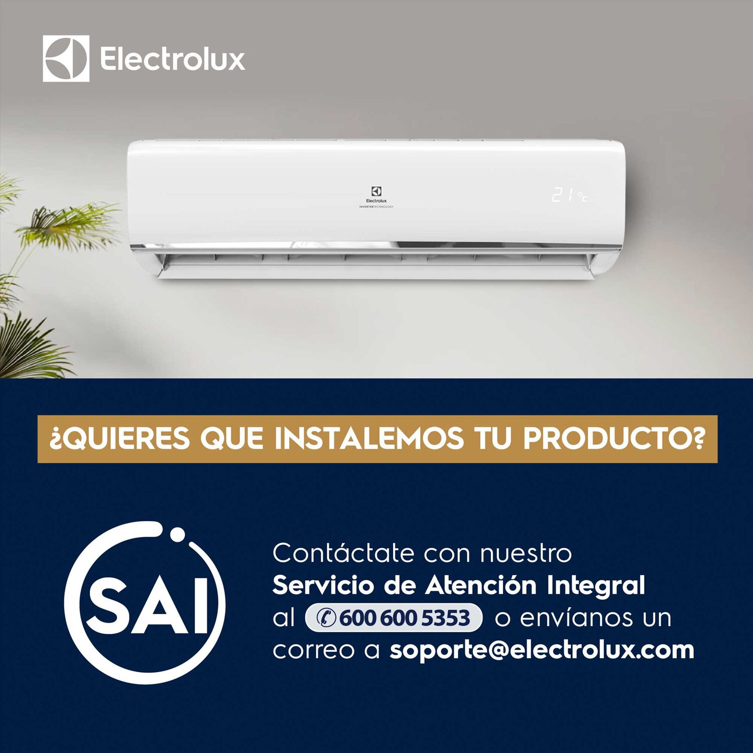 Aire Acondicionado Efficient Inverter 12000 Btu - Electrolux image number 12.0