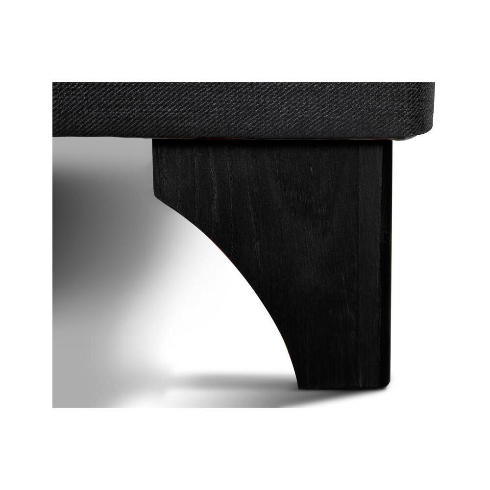 Cama Europea Rosen Art 4 / 2 Plazas / Base Dividida + Set De Maderas Issey Grafito + Almohada Extra image number 5.0