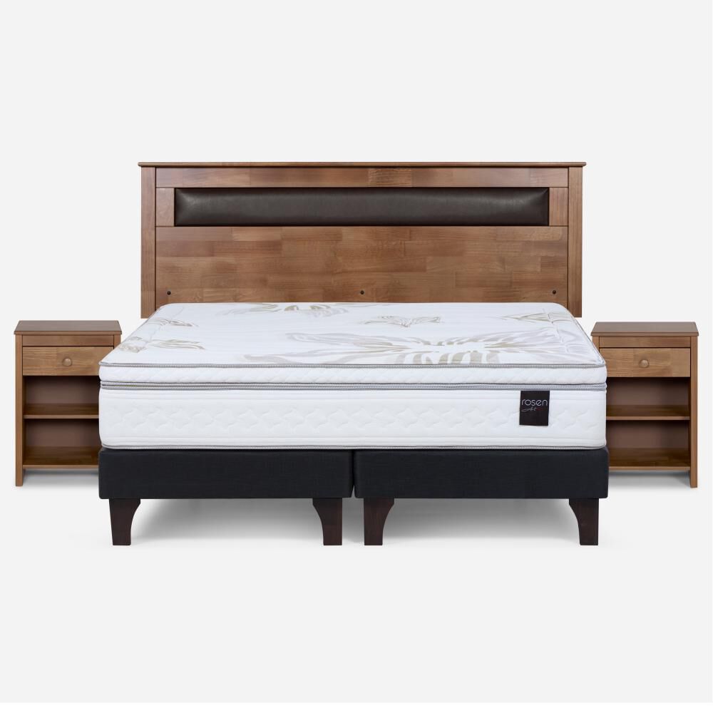 Cama Europea Rosen Art 4 / King / Base Dividida  + Set Maderas Ferrara image number 0.0