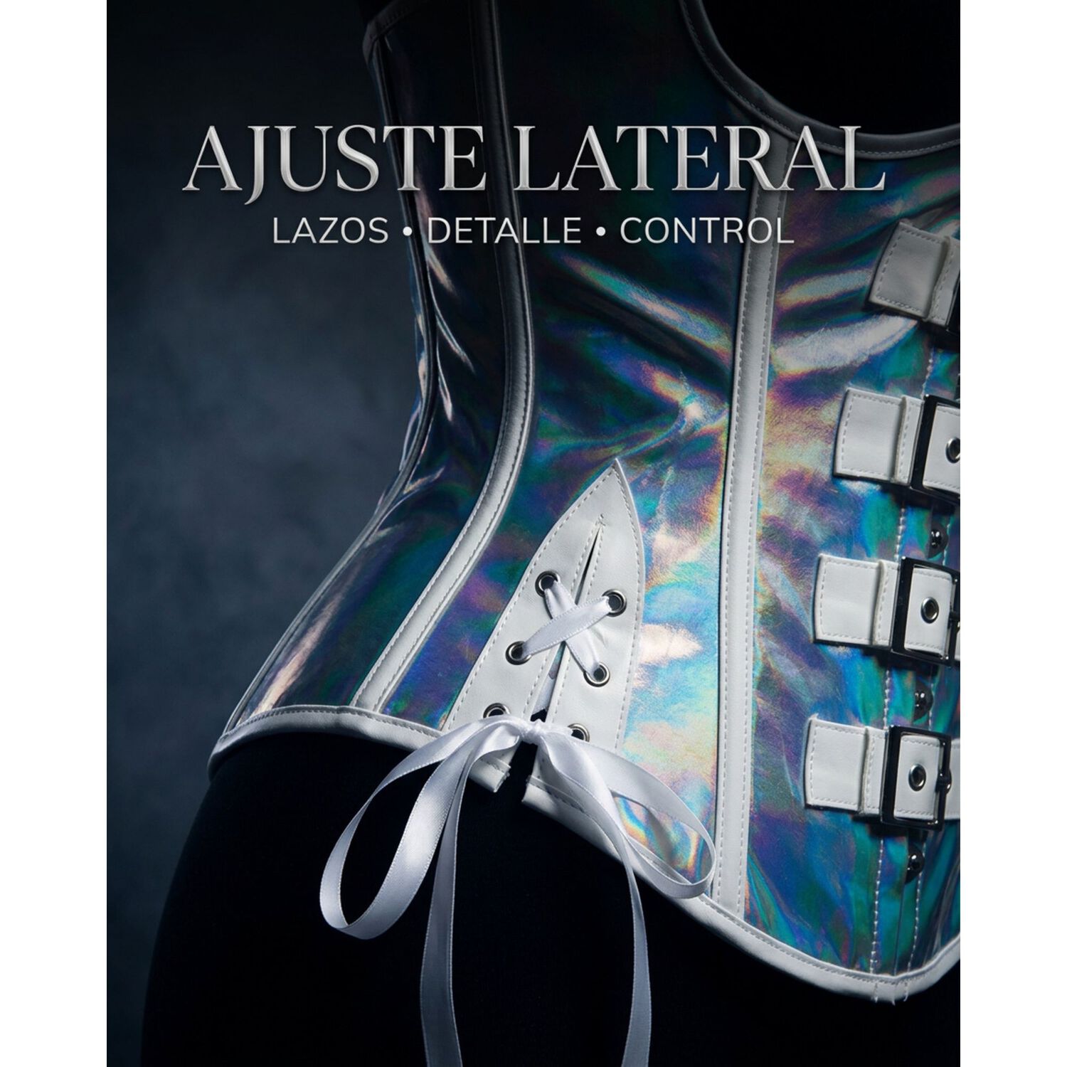 Corset Hologr&aacute;fico K Pop Para Danza Y Fiesta Mujer image number 6.0