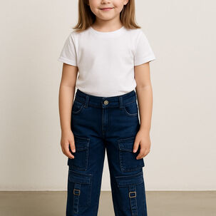 Pantalón Cargo Juvenil Para Niña