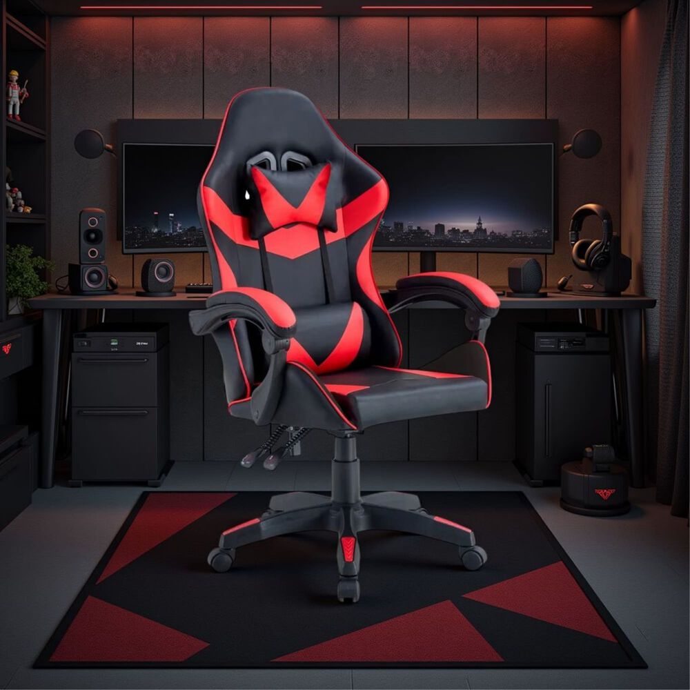 Silla Gamer Tokio Negra Y Roja - Ergon&oacute;mica Con Cojines Y Reclinable Para Un Confort &Oacute;ptimo image number 0.0