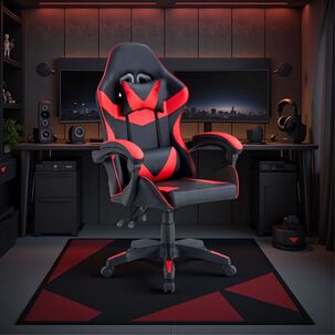 Silla Gamer Tokio Negra Y Roja - Ergon&oacute;mica Con Cojines Y Reclinable Para Un Confort &Oacute;ptimo