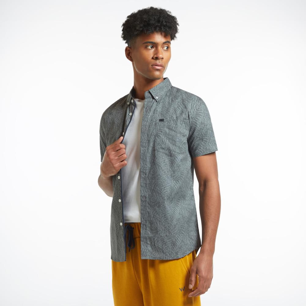 Camisa Estampada Manga Corta Hombre Wetland image number 2.0