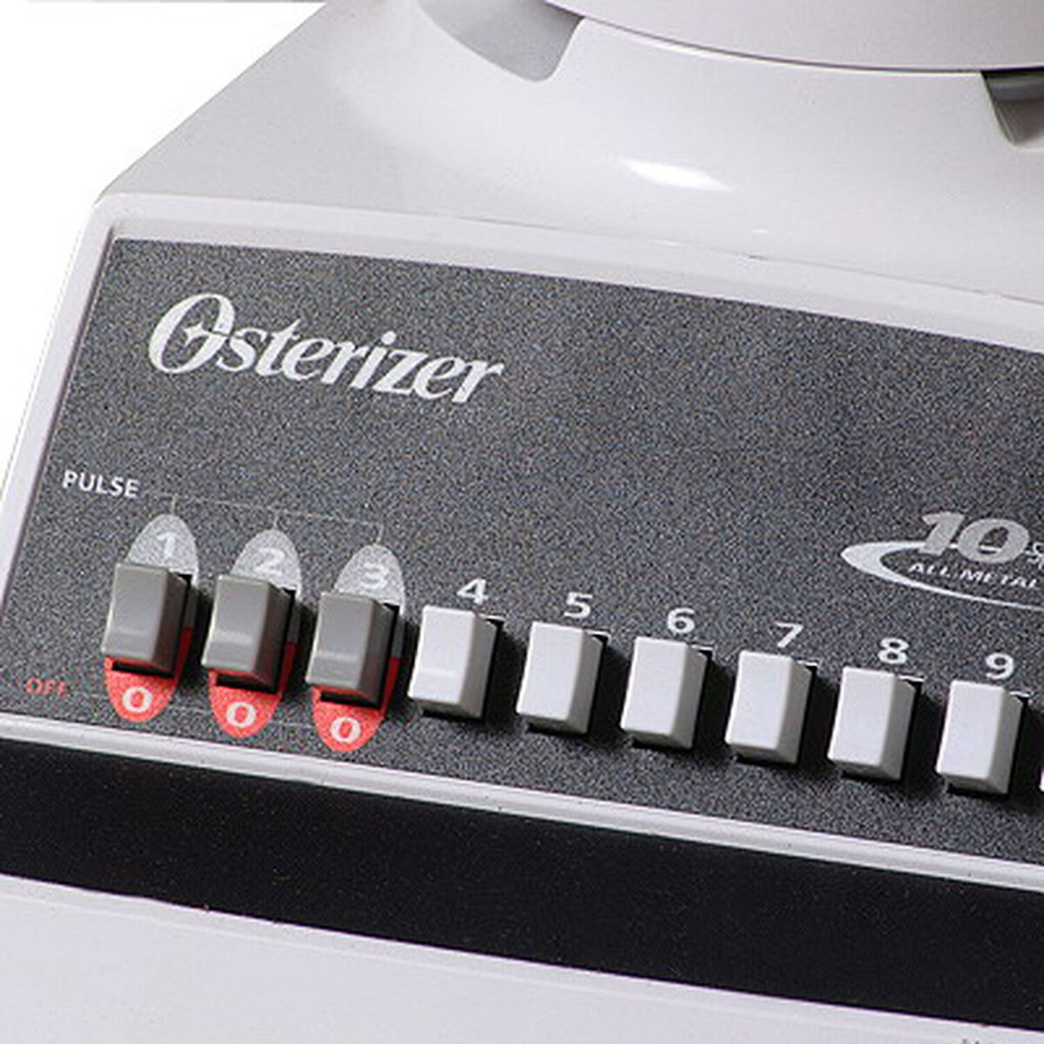 Licuadora Juguera Oster Cl&aacute;sica 10 Velocidades 300w Jarra Vidrio 1,25 L Pica Hielo Blanca image number 6.0