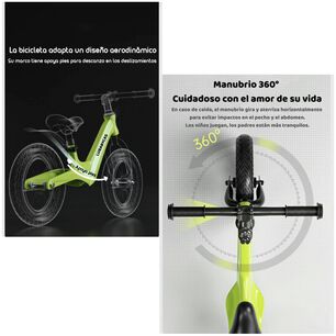 Bicicleta De Equilibrio 3-8 A&ntilde;os Aro 14 Rosada Lubabycas