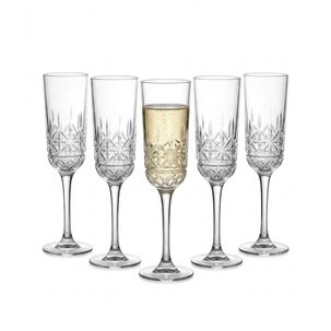 Set 6 Copas Espumante Talladas 180 Ml