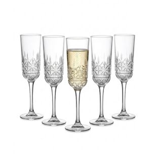 Set 6 Copas Espumante Talladas 180 Ml
