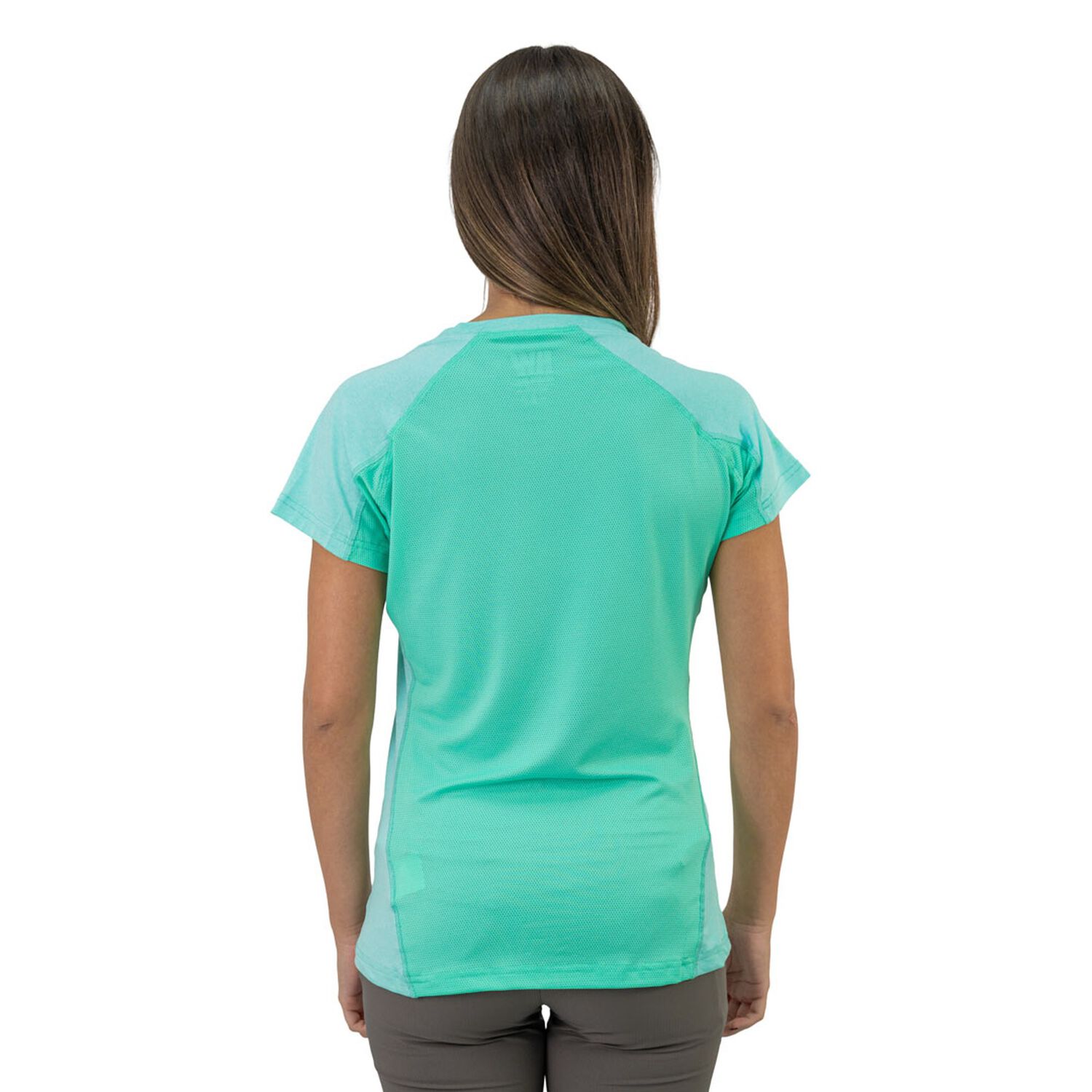 Polera Dry Fit Hw Spx Manga Corta Mujer Aqua image number 3.0