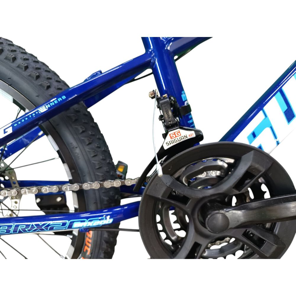 Bicicleta Aro 20 Brxing Sv7 Azul Oscuro Con Freno Disco Y 21 Velocidades image number 6.0