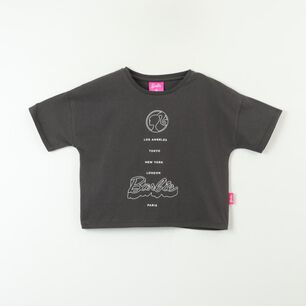 Polera Mc Niña Texto Manga Barbie