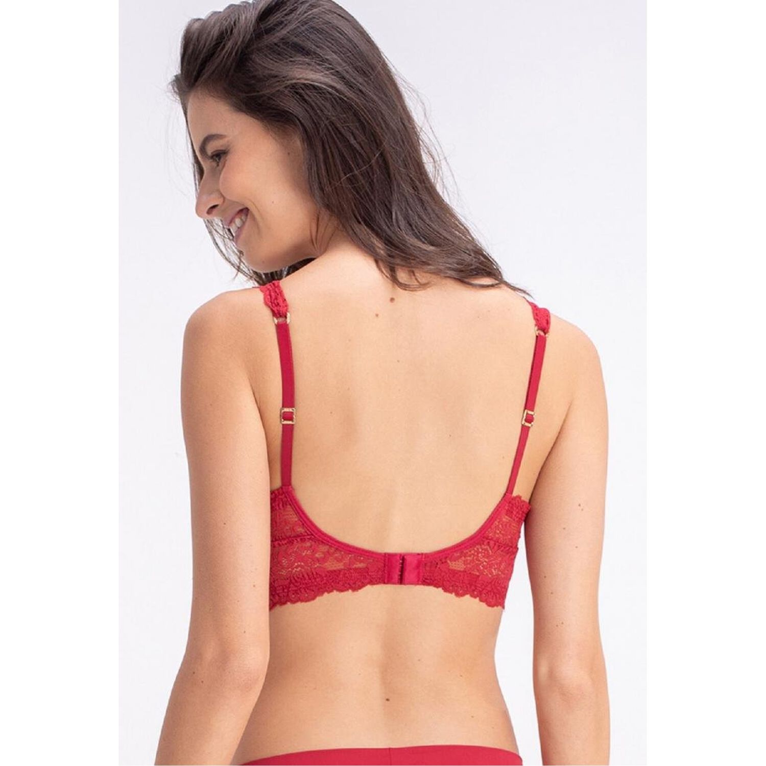 Bralette Encaje Rojo 2rios image number 1.0