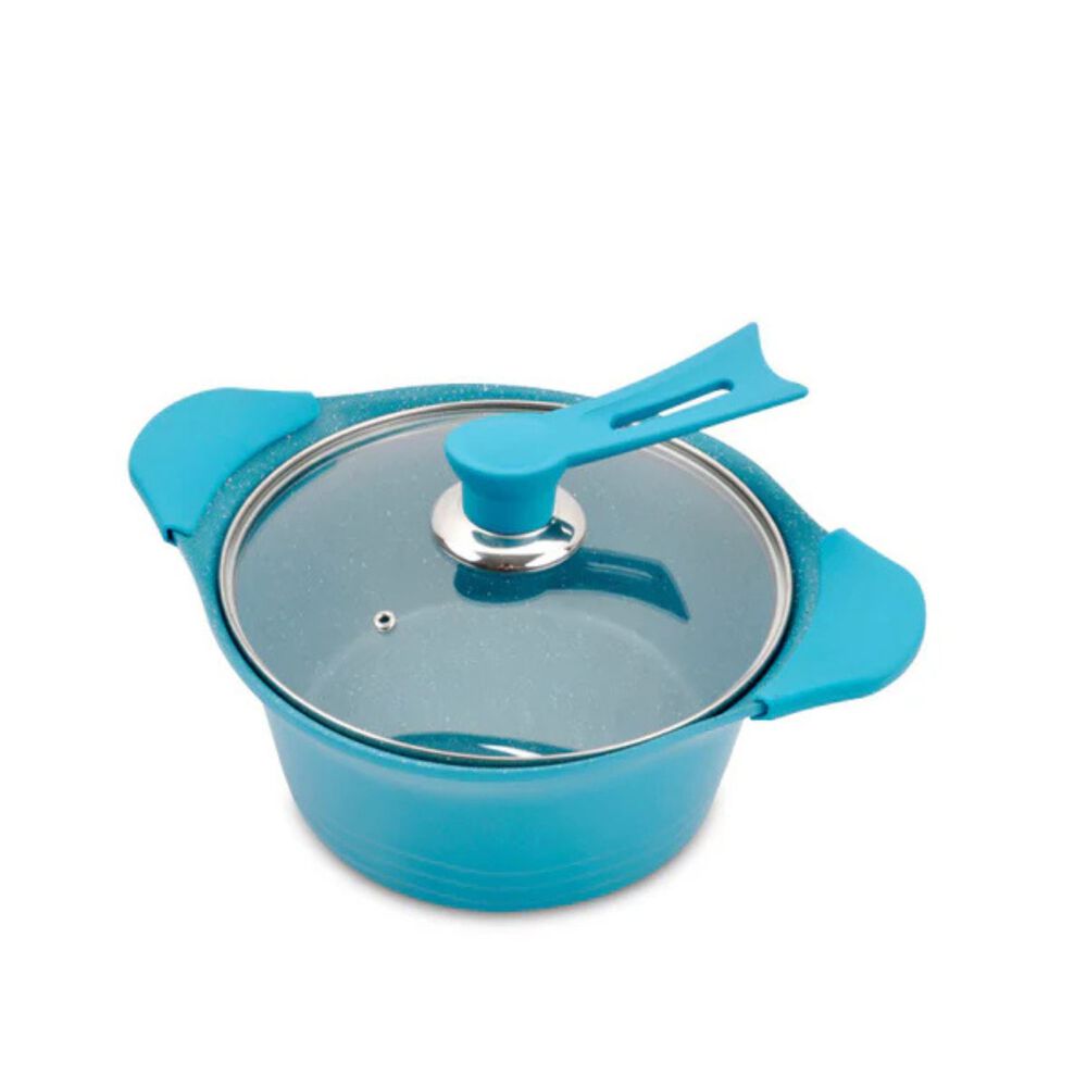 Cacerola 20cm De Aluminio Calipso Bohlier Tapa De Vidrio image number 1.0