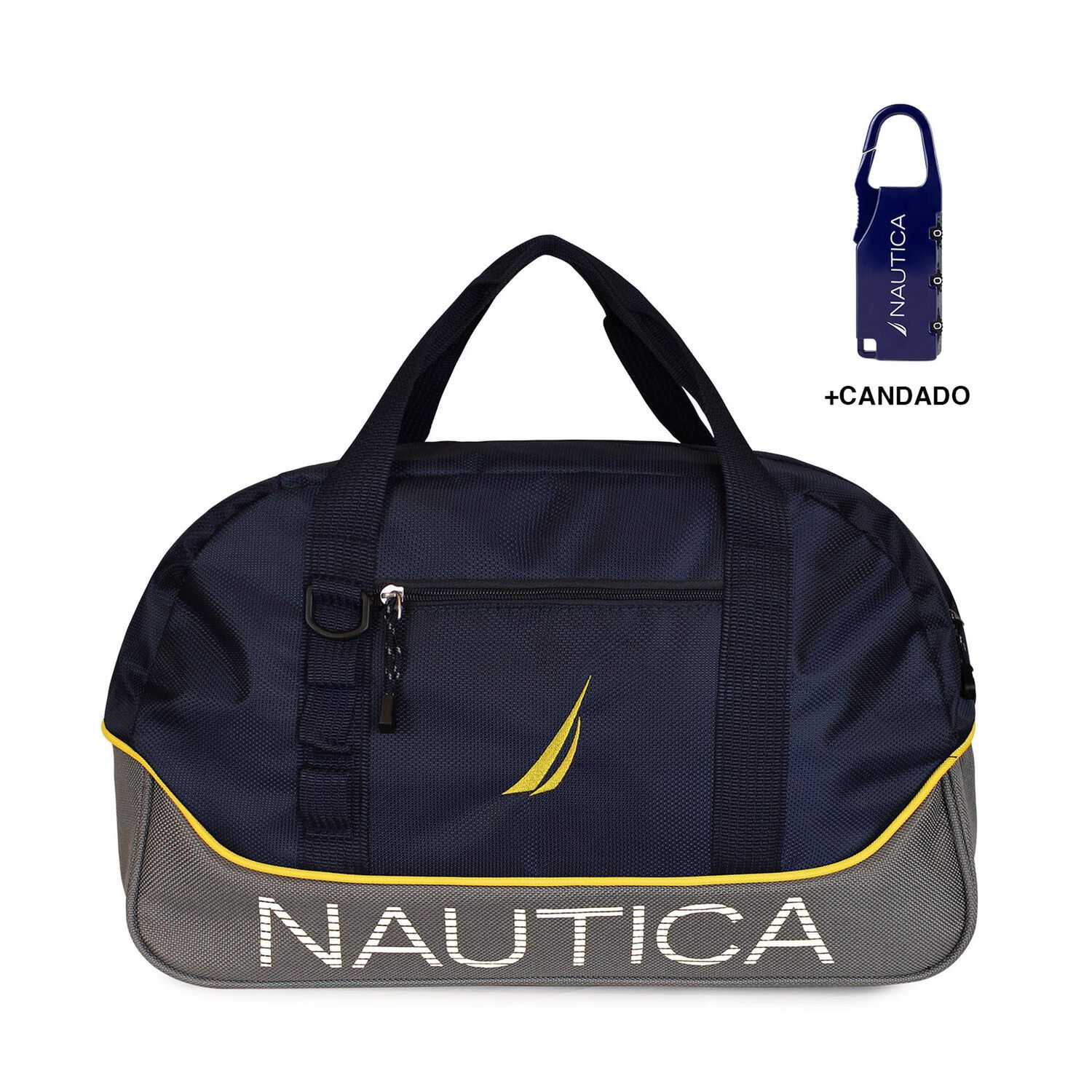 Bolso De Viaje Nautica Mannar S Azul + Candado image number 0.0