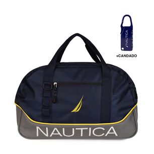 Bolso De Viaje Nautica Mannar S Azul + Candado