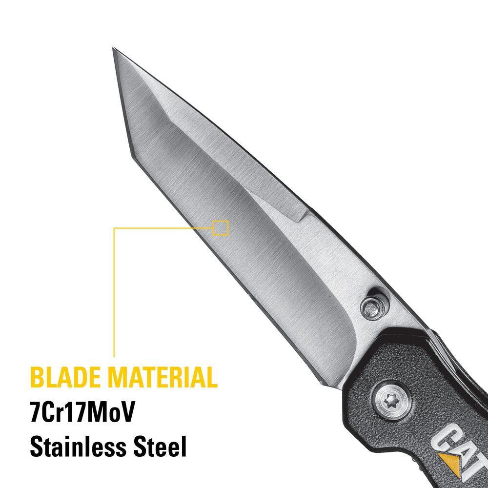 Cuchillo Navaja Plegable Cat 980047 Tanto image number 2.0