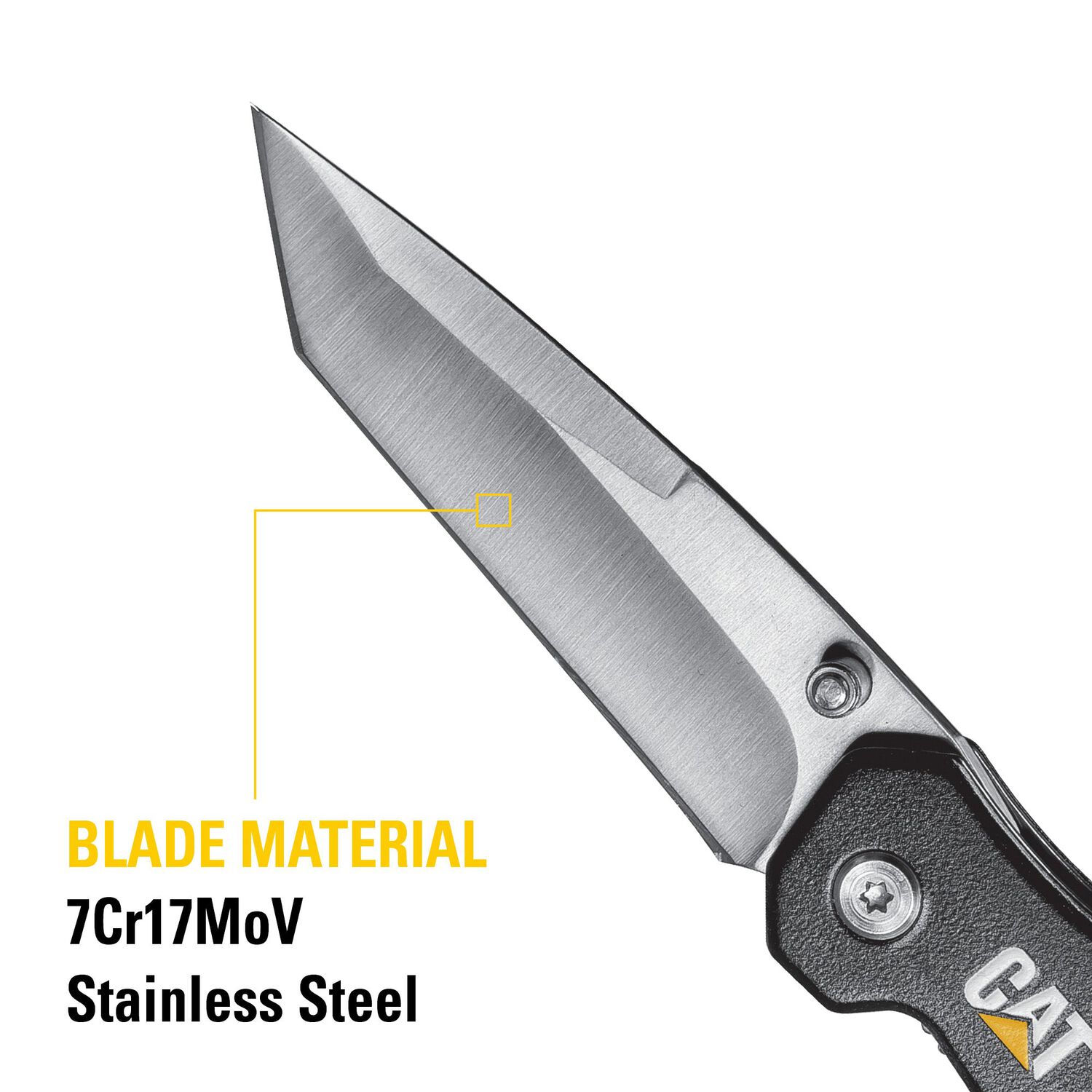 Cuchillo Navaja Plegable Cat 980047 Tanto image number 2.0