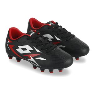 Zapato De F&uacute;tbol Ni&ntilde;o Lotto Solista Fg Jr Negro/rojo