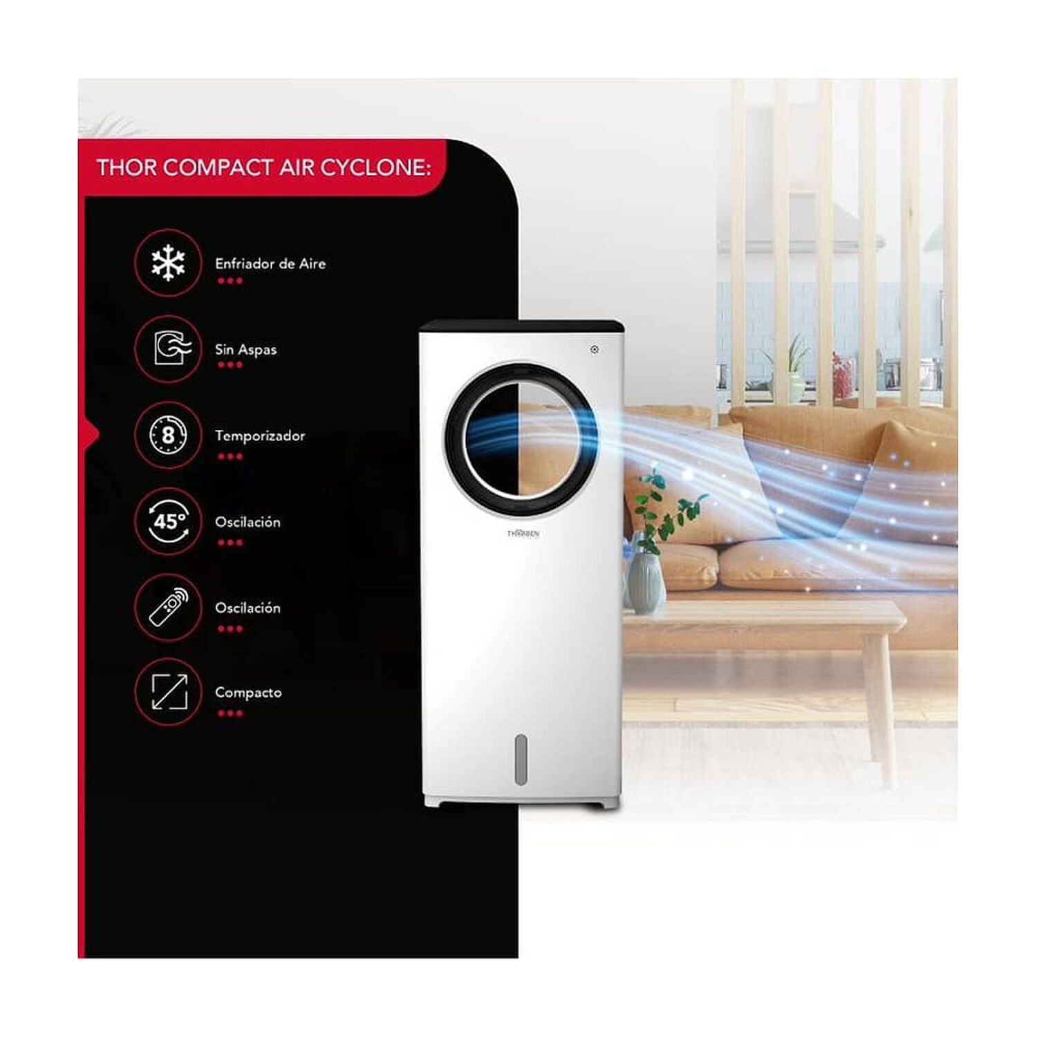Enfriador Sin Aspas 2.5l Thor Compact Air Cyclone image number 0.0