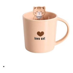 Taza Cer&aacute;mica Gatito Love Cat Kawaii