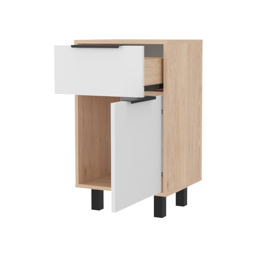 Velador 1 Caj&oacute;n 1 Puerta Fm-002a Caf&eacute; Claro image number 3.0