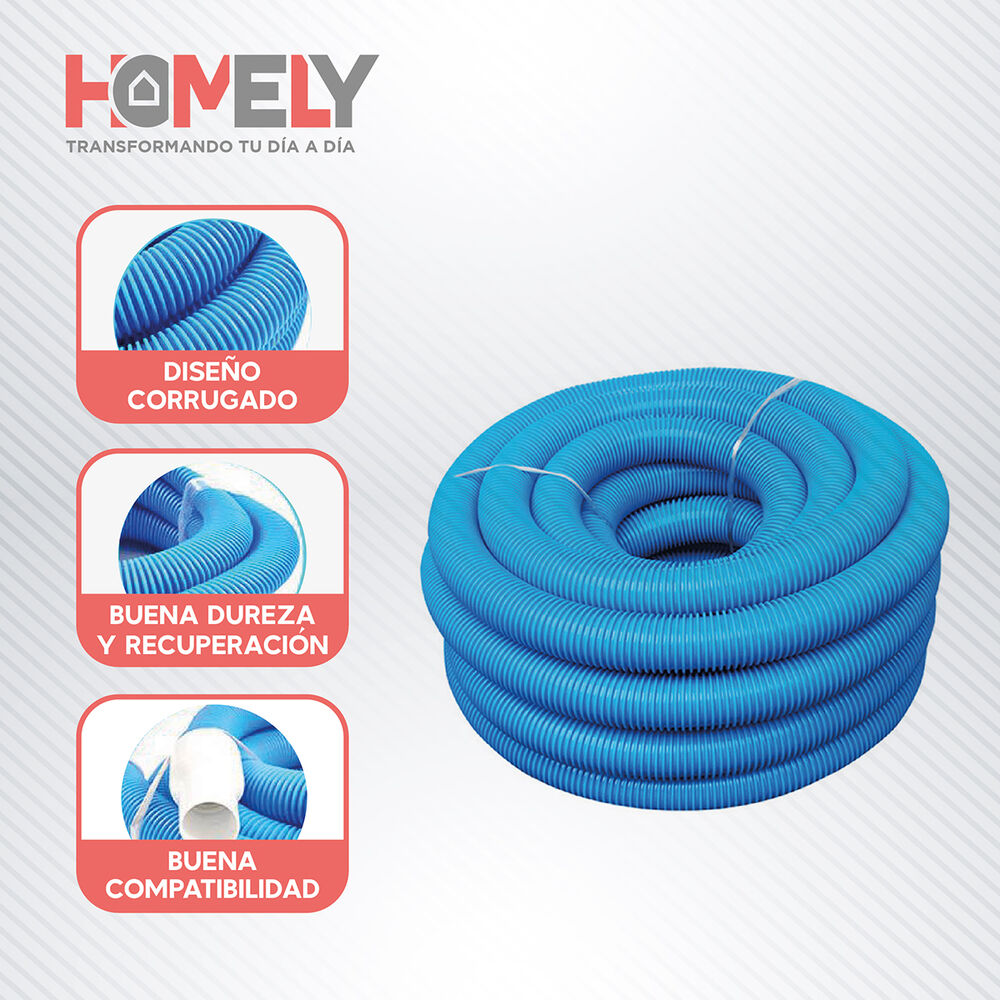 Manguera Para Piscina 10m Limpiafondos Homely Pvc 38mm image number 3.0