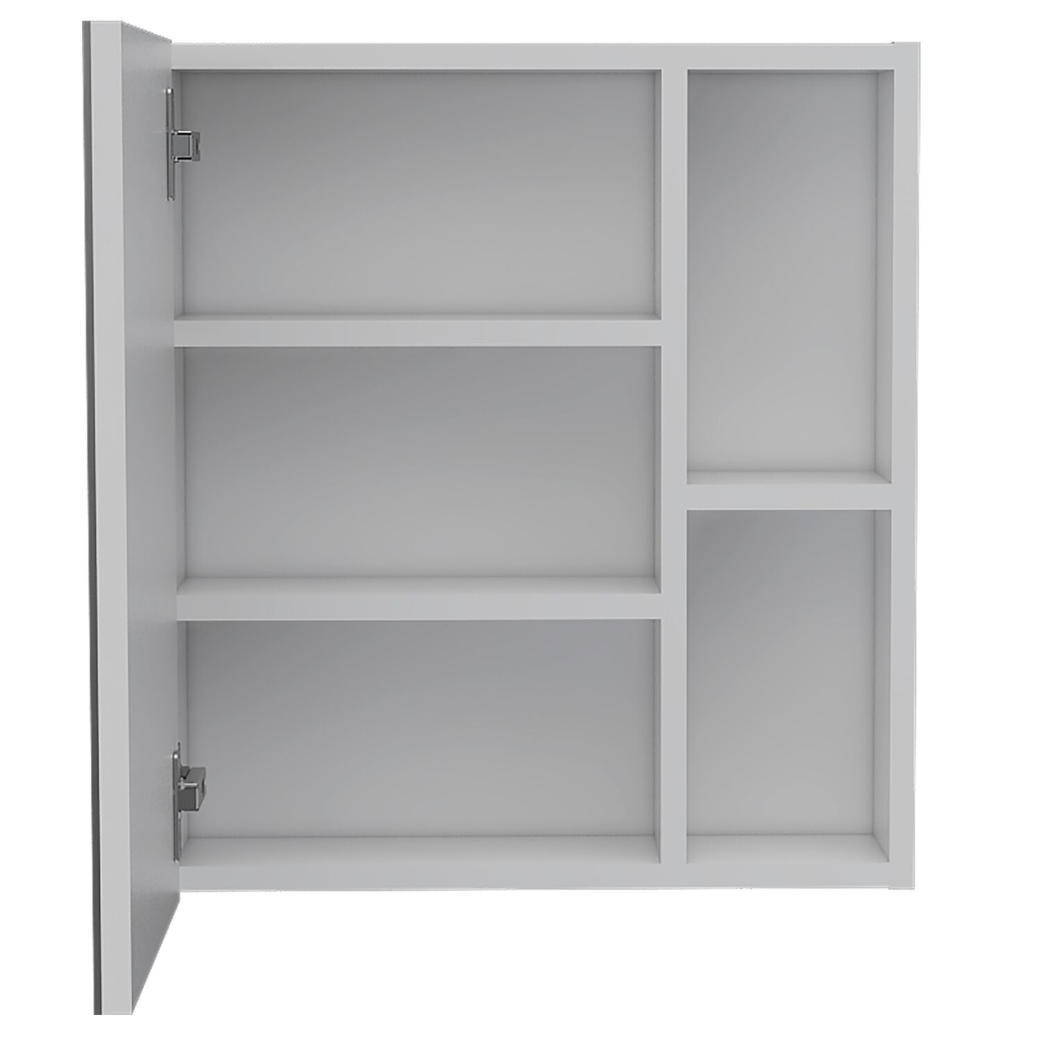 Mueble Botiquin De Ba&ntilde;o Con Espejo 49,7x45x12,5 Cm Blanco image number 1.0
