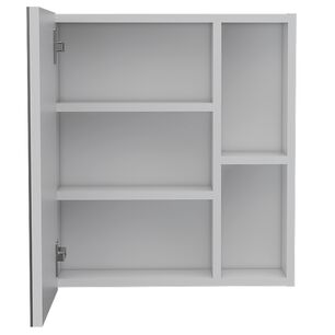 Mueble Botiquin De Ba&ntilde;o Con Espejo 49,7x45x12,5 Cm Blanco