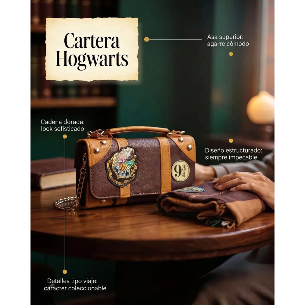 Cartera Bolso Hogwarts Harry Potter image number 5.0
