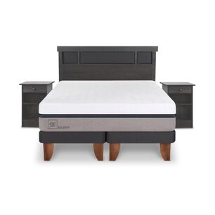 Cama Europea Cic Balance / King / Base Dividida + Set De Maderas