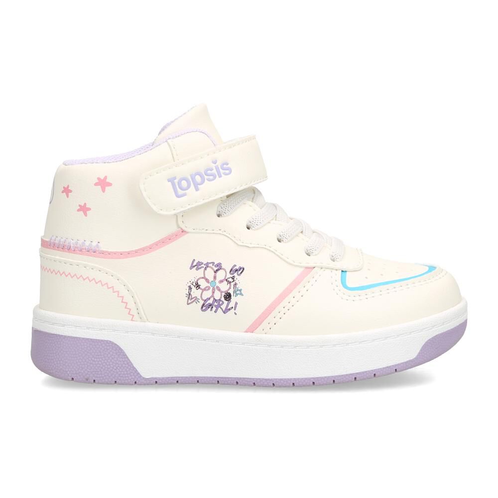 Zapatilla Infantil Ni&ntilde;a Topsis White image number 2.0