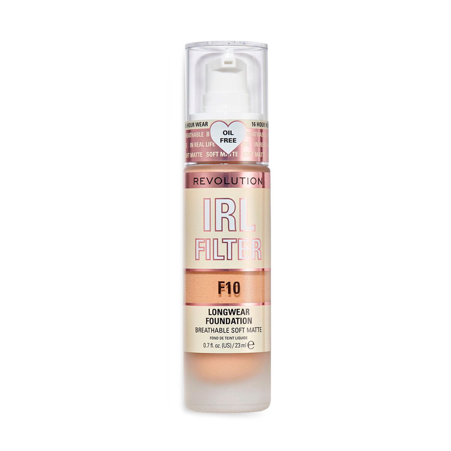 Base De Maquillaje Matte Irl Filter Larga Duraci&oacute;n Revolution 23ml - F10 image number 0.0