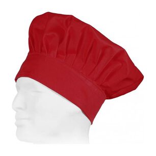 Gorro De Chef O Cocina Rojo Tipo Champi&ntilde;on