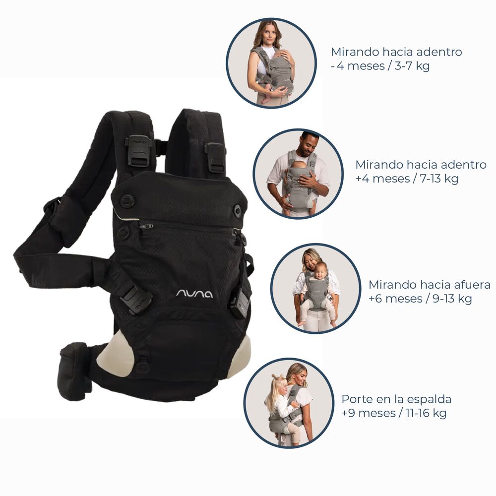 Porta Bebe Carrier Culd Click Caviar Nuna image number 10.0
