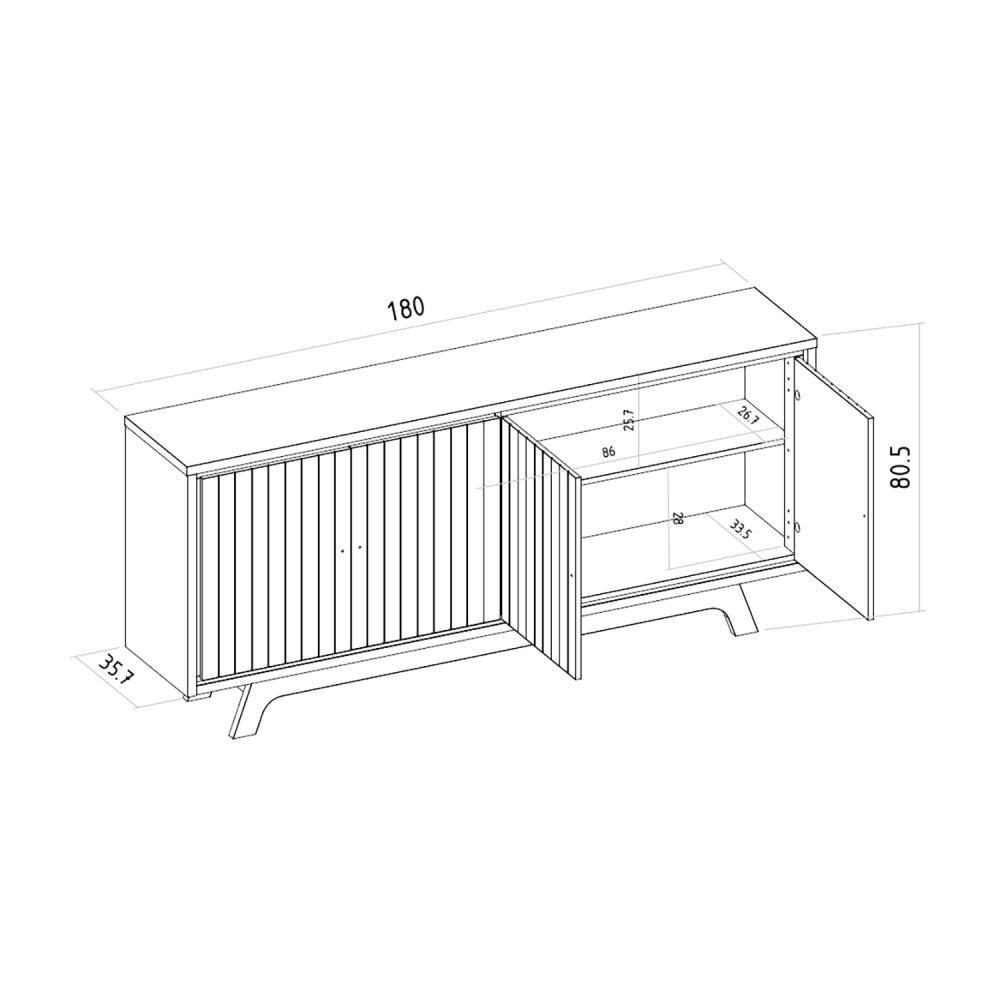 Buffet Vekkahome Brise / 4 Puertas image number 1.0