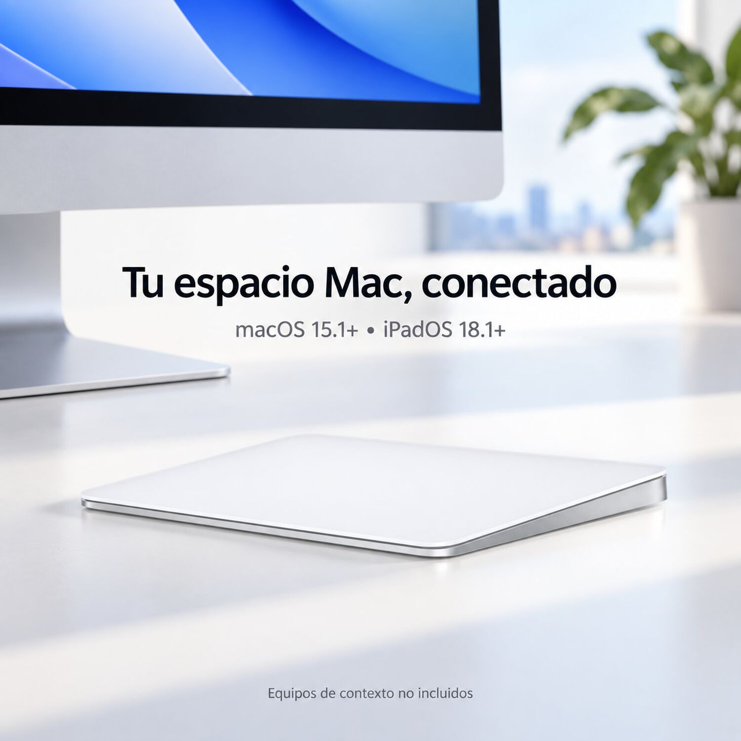 Trackpad Apple Magic Trackpad Usb-c Blanco Mxk93am/a image number 5.0