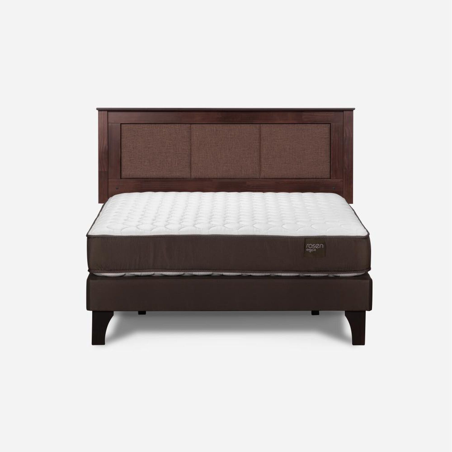 Cama Europea Rosen Ergo T / 2 Plazas / Base Normal + Respaldo Rachel image number 0.0