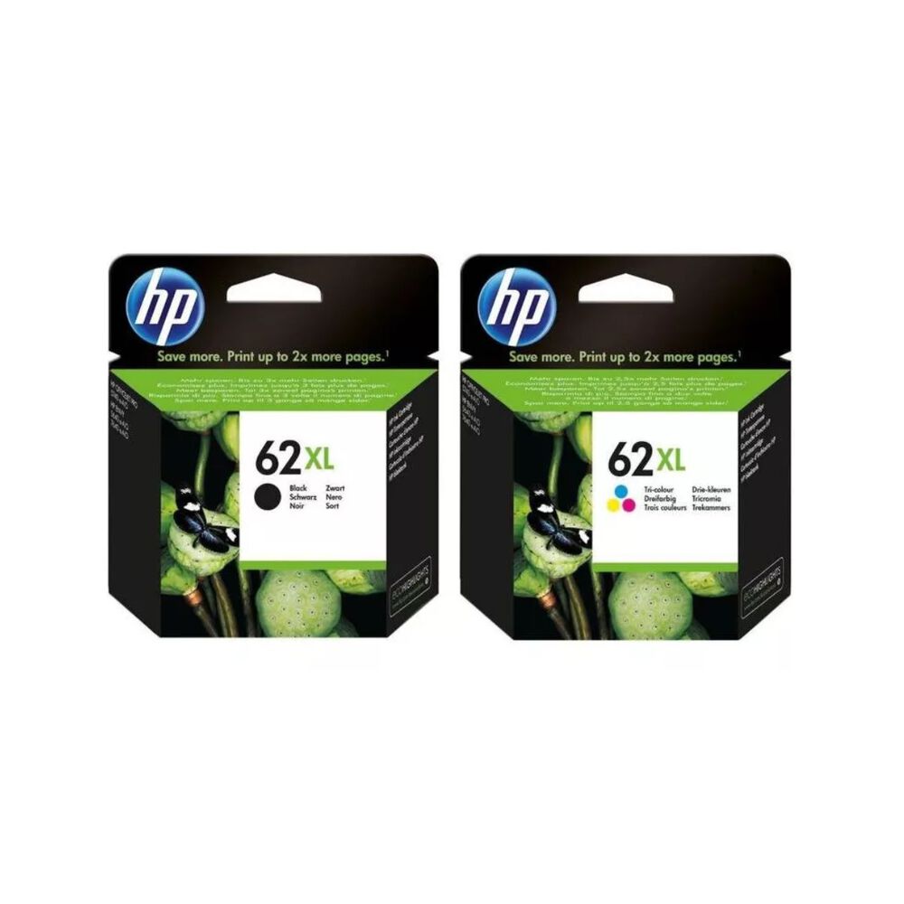 Pack Cartuchos Hp 62xl Original Negro / Tricolor image number 0.0