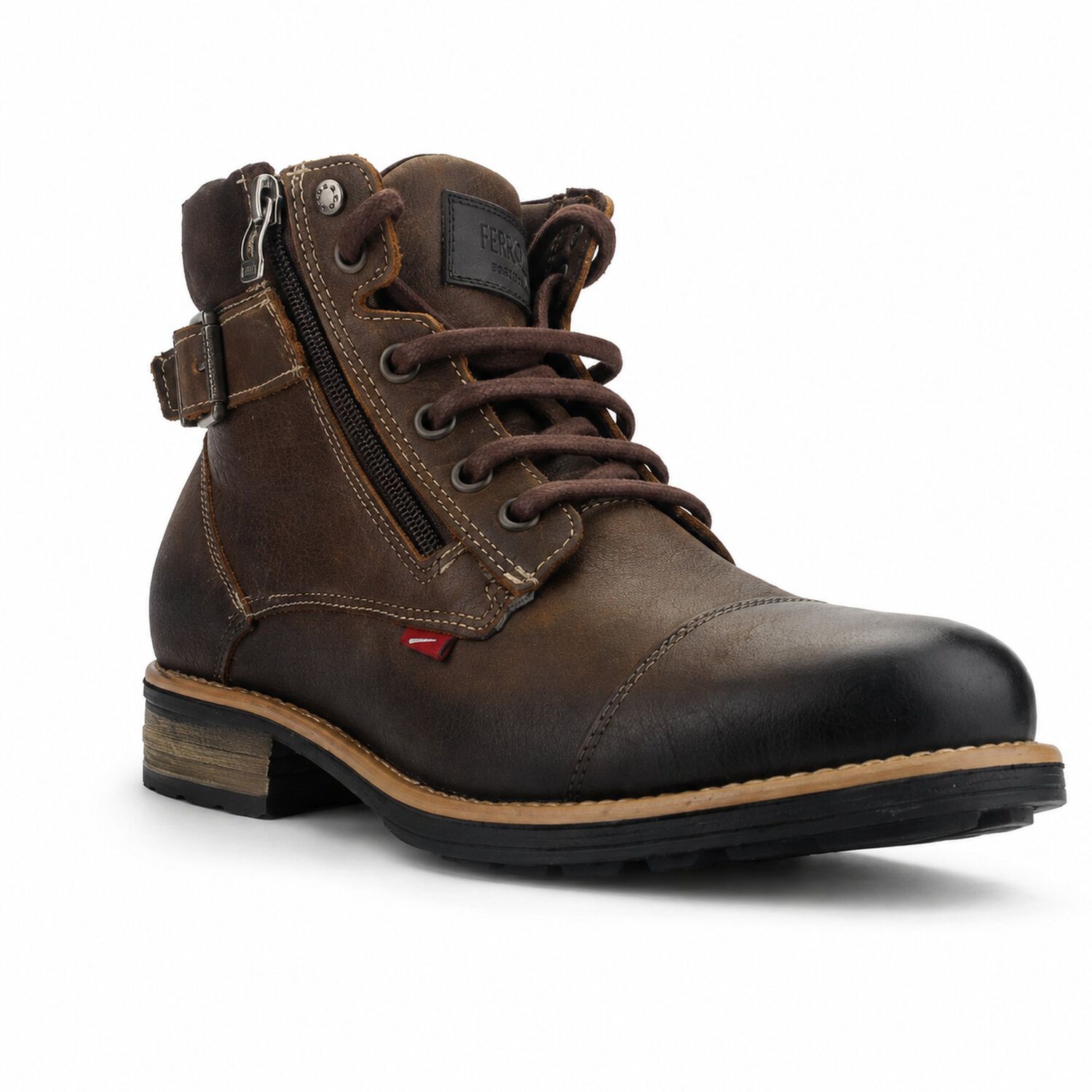 Botin Ferracini Hombre 9873 York Caf&eacute; Casual image number 4.0