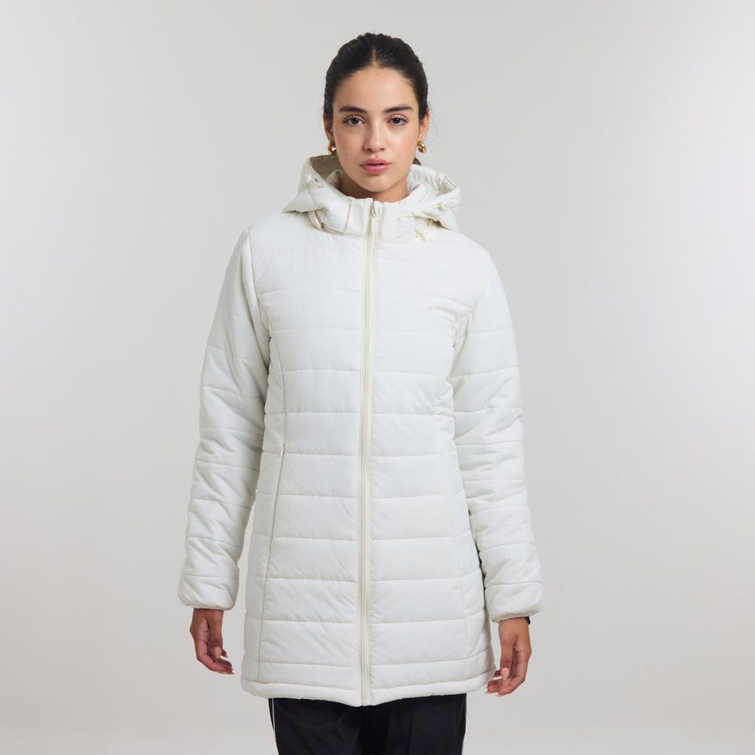 Parka B&aacute;sica Regular Cuello Alto Con Capucha Mujer Freedom image number 0.0