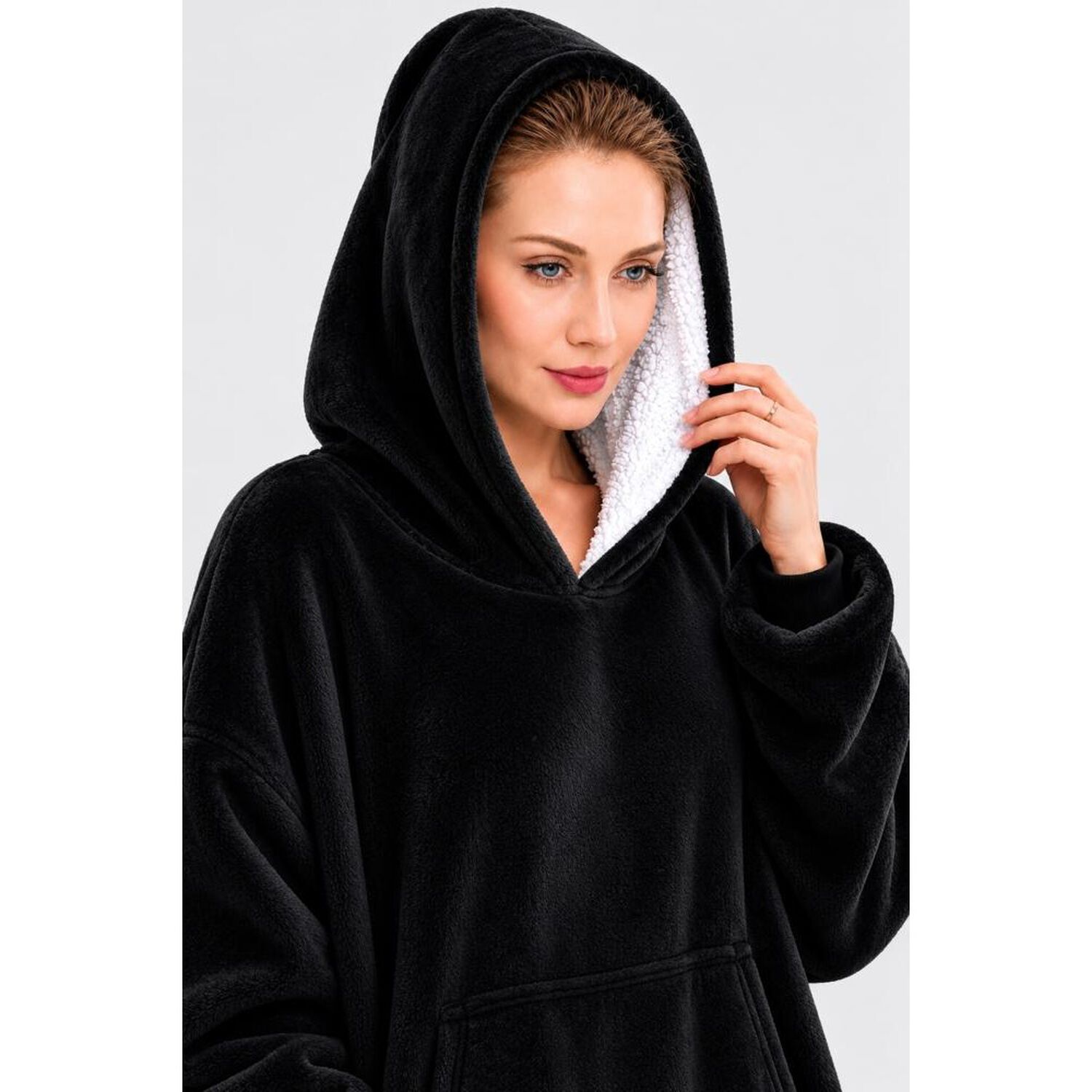 Poleron Felpa Capucha Manta Polar Invierno Unisex Talla Unic image number 58.0