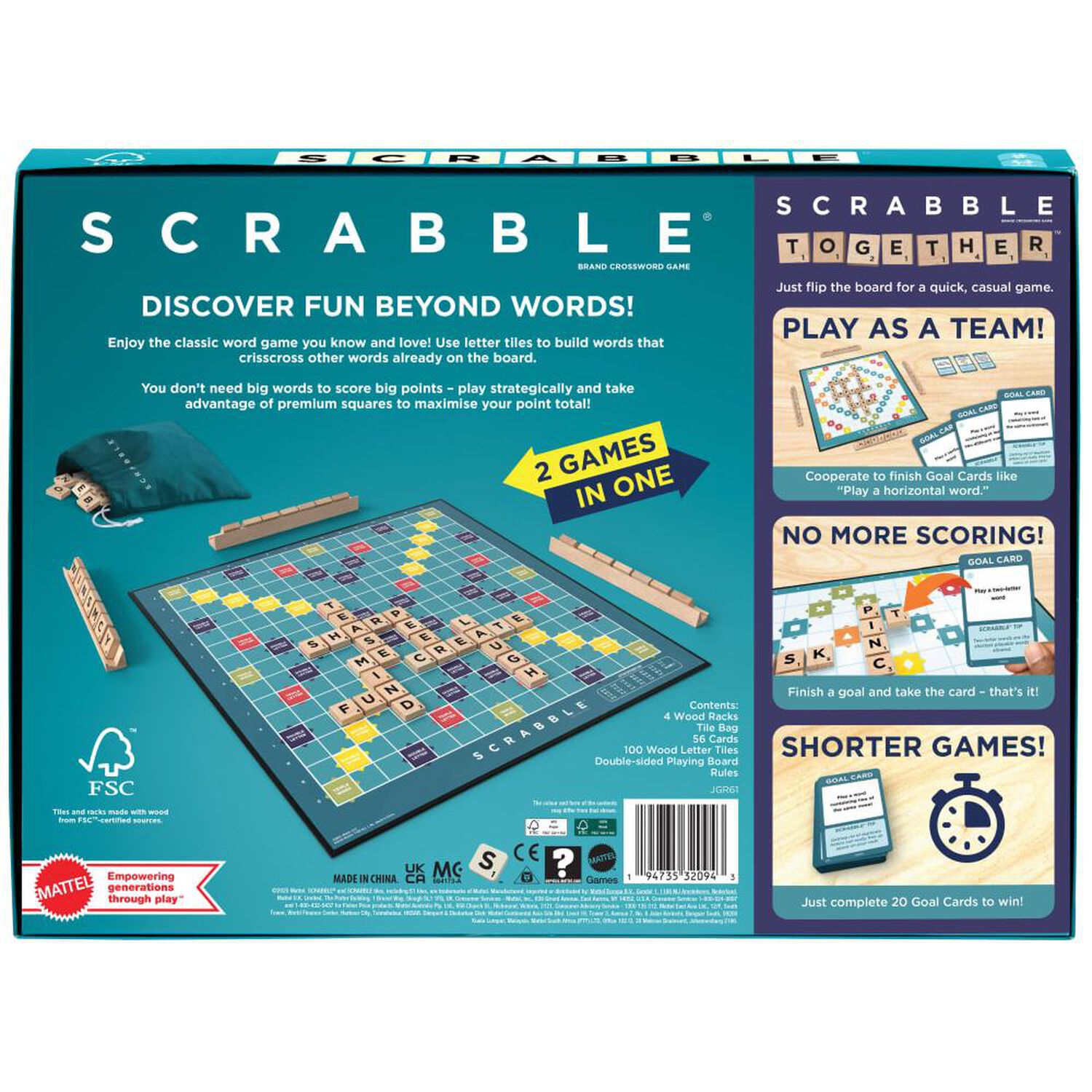 Juego De Mesa Scrabble Core Wood image number 4.0