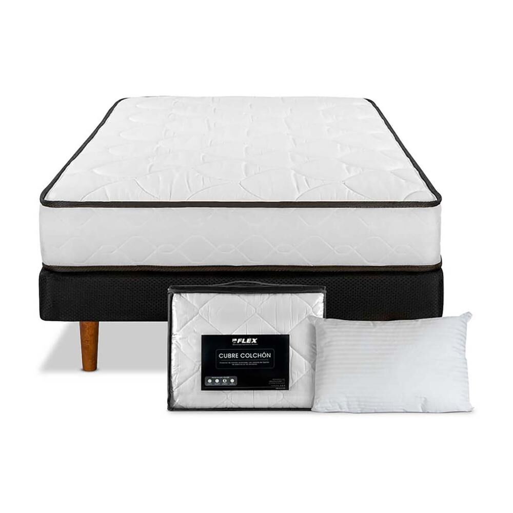 Cama Europea Flex New Simple / 1.5 Plazas / Base Normal + Almohada + Cubrecolch&oacute;n image number 1.0