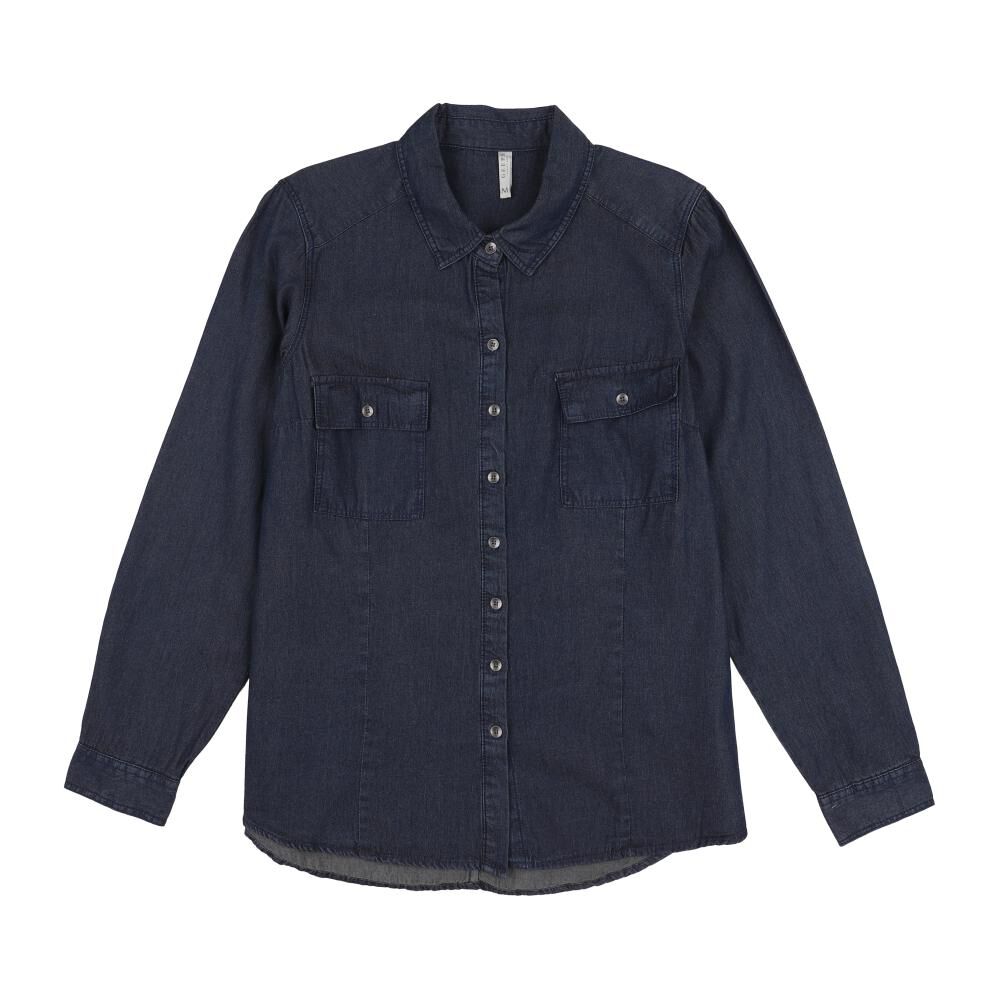 Blusa Denim Regular Manga Larga Mujer Geeps image number 0.0